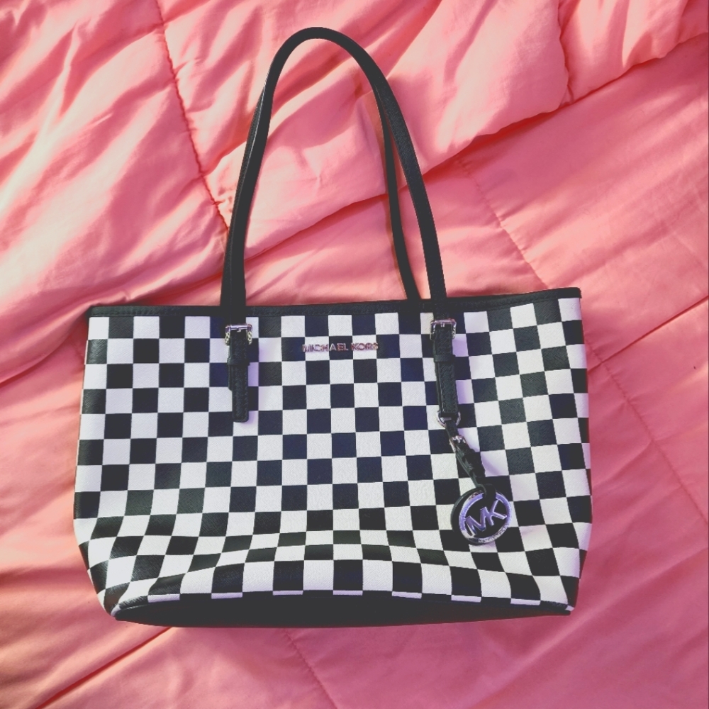 Michael Kors checked small Jet set